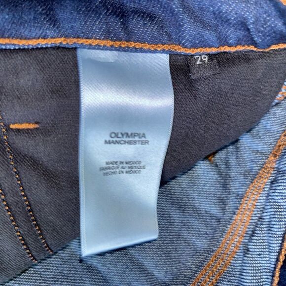 Favorite Daughter Olympia Flare Jeans Size 29 Manchester High Rise Red Hem - Picture 7 of 13